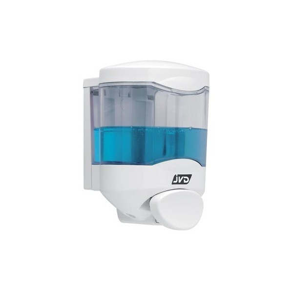 JVD Distributeur de savon crystal à bouton-poussoir 450ml - 844098