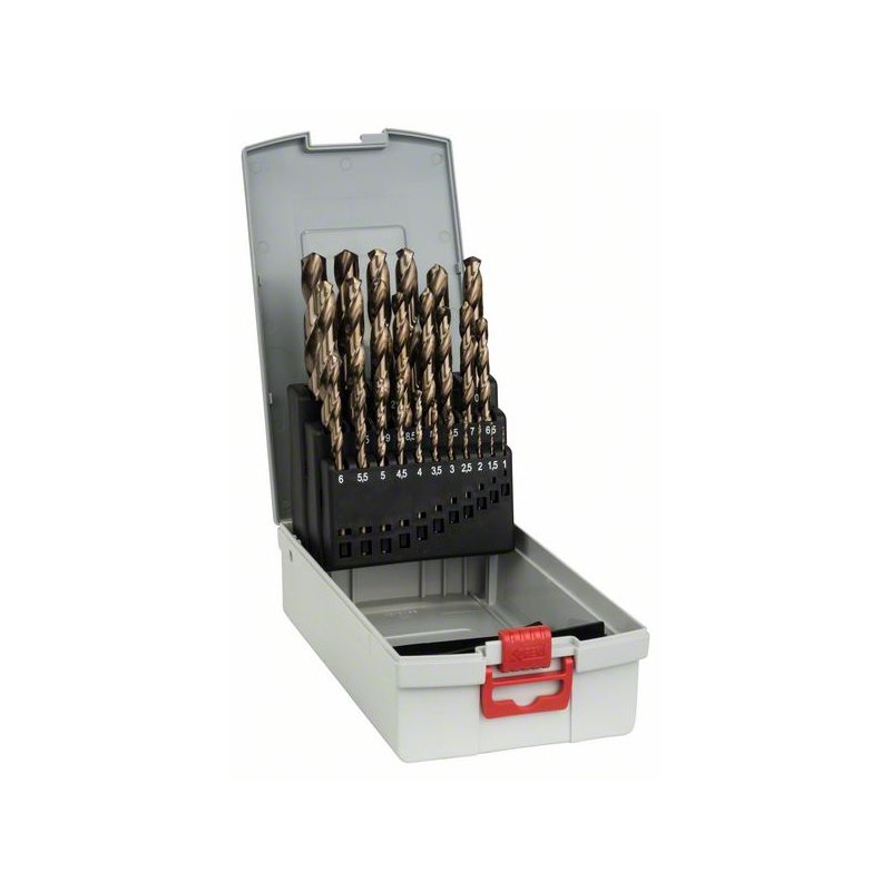 BOSCH Set de 25 Forets à métaux HSS-Co (alliage cobalt) - 1-13 mm - 2608587018