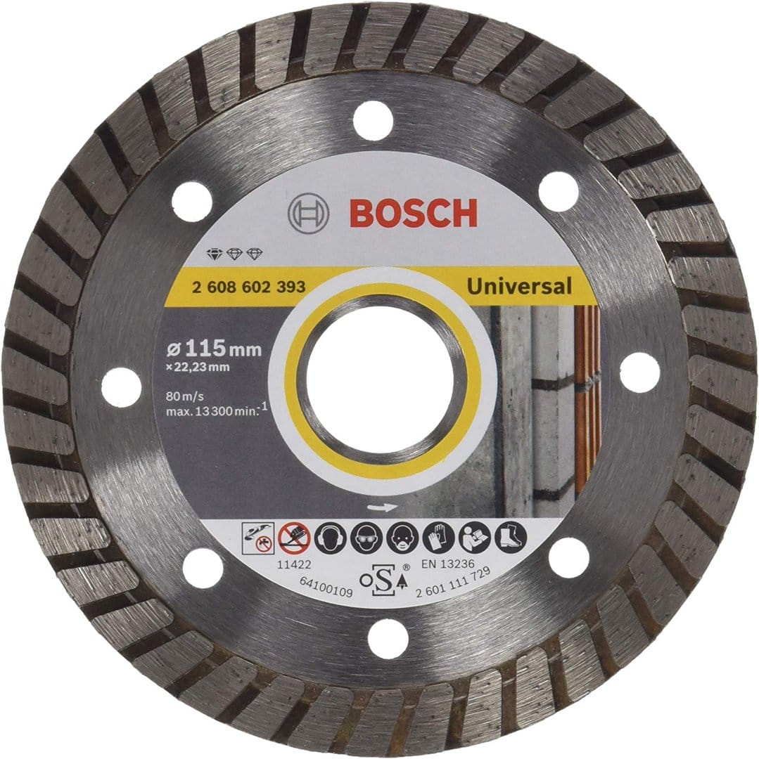 BOSCH Disque à tronçonner diamanté Standard for Universal Turbo - 115 x 22,23 x 2 x 10 mm - 2608602393
