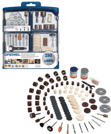 DREMEL COFFRET D'ACCESSOIRES - 150 PIÈCES - 2615S724JA