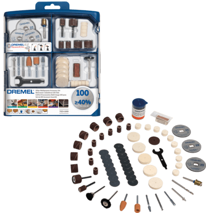 DREMEL COFFRET D'ACCESSOIRES - 100 PIÈCES - 2615S723JA