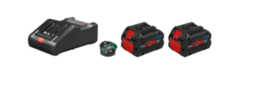 BOSCH BATTERIES 2X PROCORE18V 8.0AH + GAL 18V-160 C - 1600A016GP