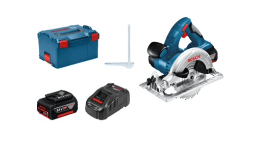 BOSCH SCIE CIRCULAIRE SANS FIL GKS 18 V-LI, 2X5.0 AH, L-BOXX  1880 - 060166H00A
