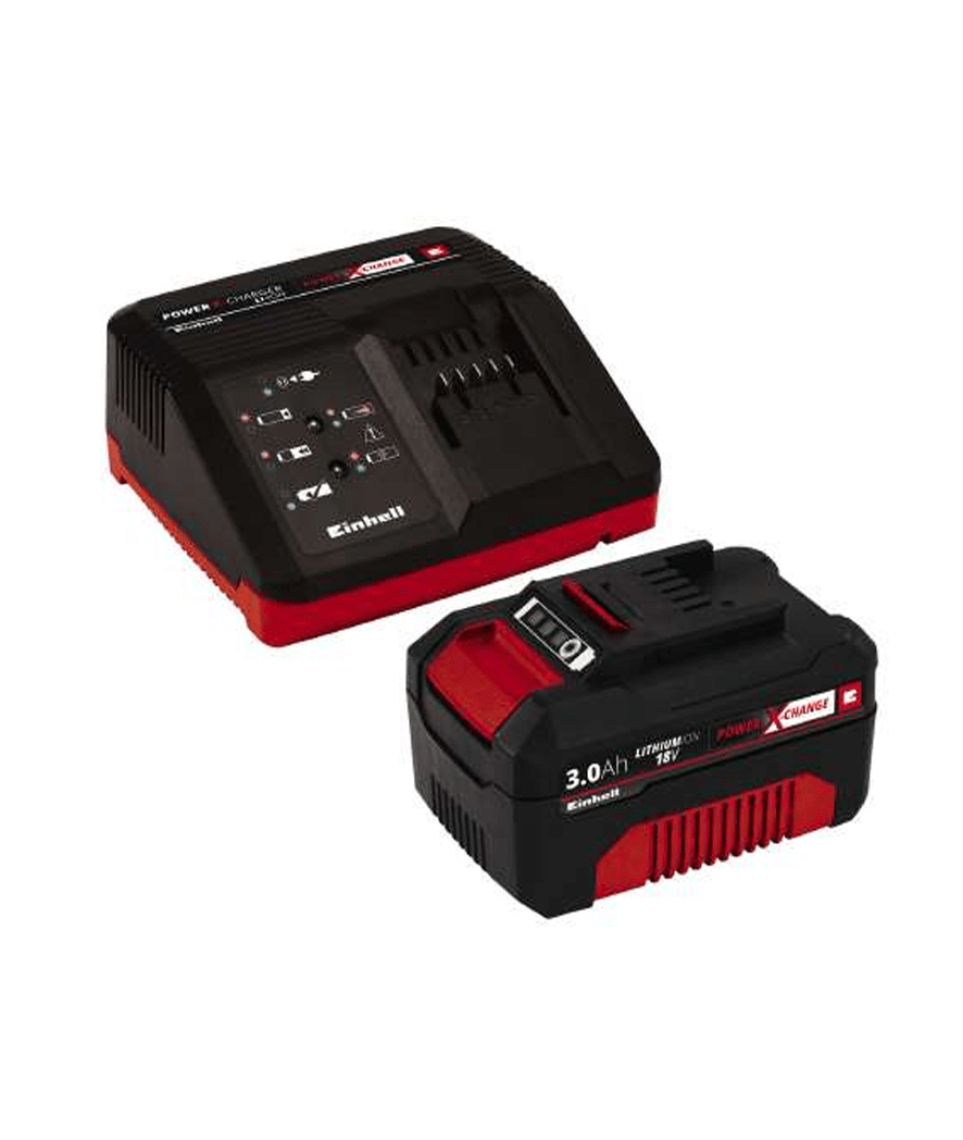 EINHELL BATTERIE- CHARGEUR (KIT) 18V 3,0 AH- 4512041