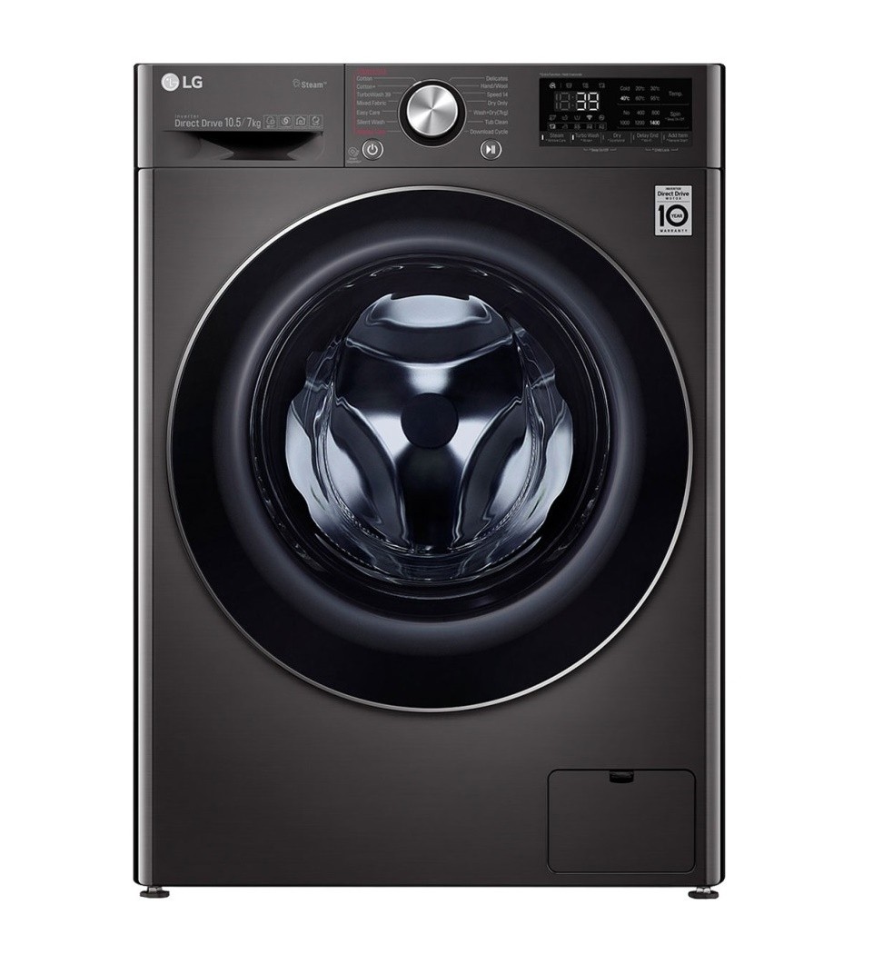 LG LAVE & SECHE LINGE 10.5 L / 7 KG S - 68L | MOTEUR DIRECT DRIVE - F4V9RCP2E