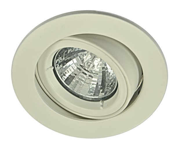 BRILLANT SPOT MR16 CARRE ROND BASCULE MATTE-BLANC