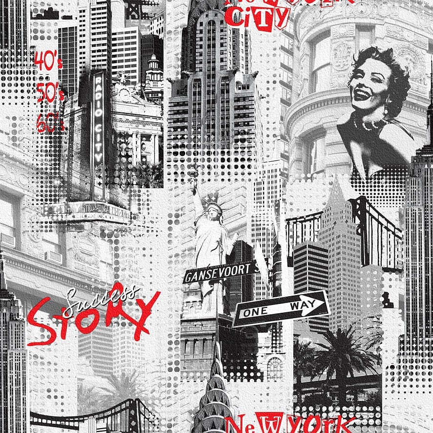 Papier Peint - DEKOR VISION 254 B NEW YORK 53x100cm / rouleau