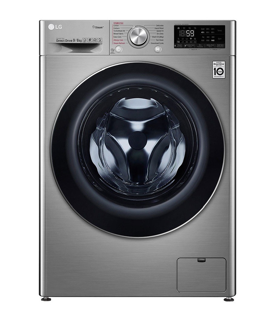 LG LAVE & SECHE LINGE 9 KG L / 6 KG S - 68L | MOTEUR DIRECT DRIVE - F4V7VCP2T