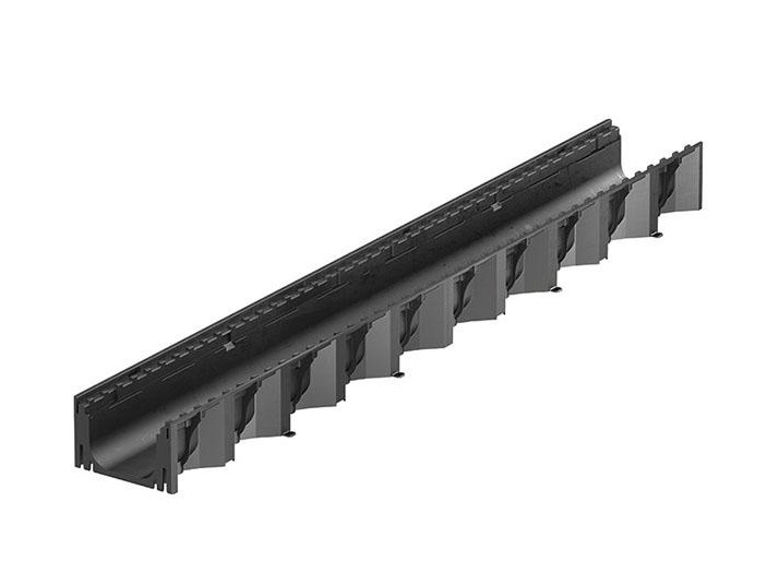ACO HEXALINE PP Gris + Grille  PP Gris A15 - 19322