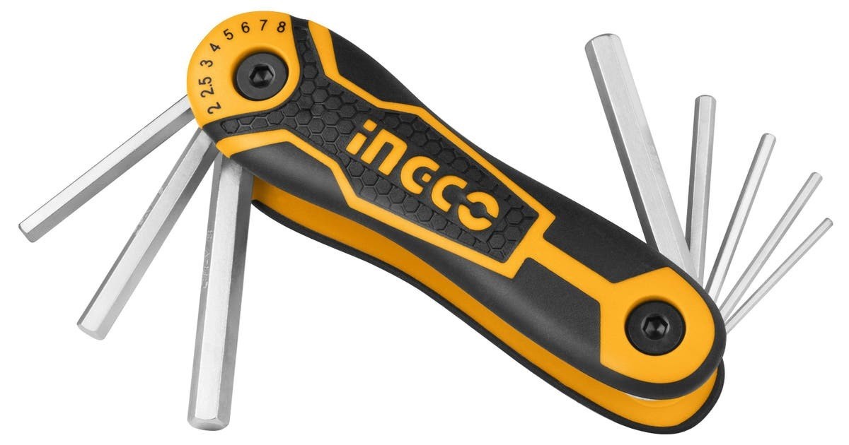 INGCO CLÉS HEX  8PCS 2-8MM  - HHK14081