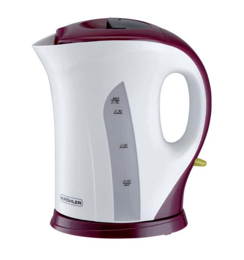KRÖHLER BOUILLOIRE ÉLECTRIQUE  - 2 COULEURS 1,7L - PEBT-702