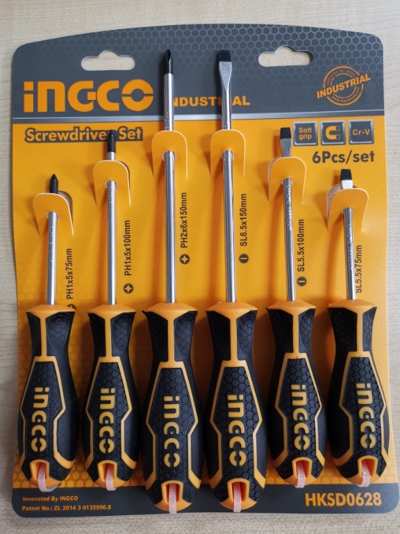 INGCO SET DE 6 TOURNEVIS  - HKSD0628