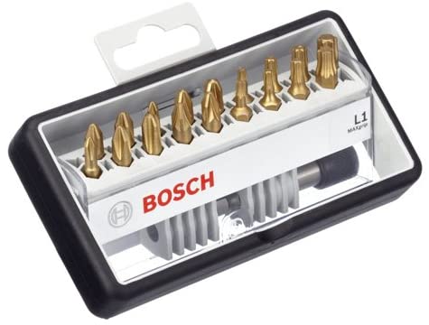 BOSCH  Embouts de vissage courts Max Grip Robust Line, set de 18 pièces + 1 (L) - 25 mm, 18+1tlg.  -2607002581