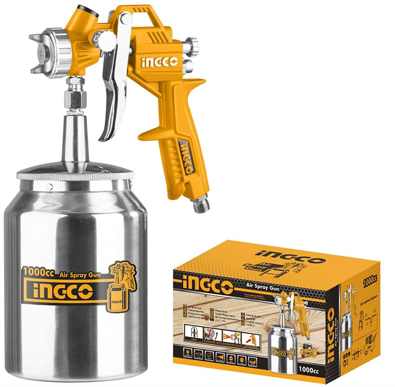 INGCO SPRAY GUN 1,5MM  1000CC - ASG3101