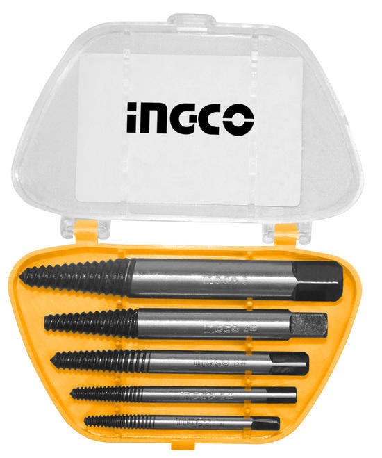 INGCO SET DE TARAUDS CRV SIZE:3~6MM,6~8MM,8~11, 11~14,14~18 - ASE001