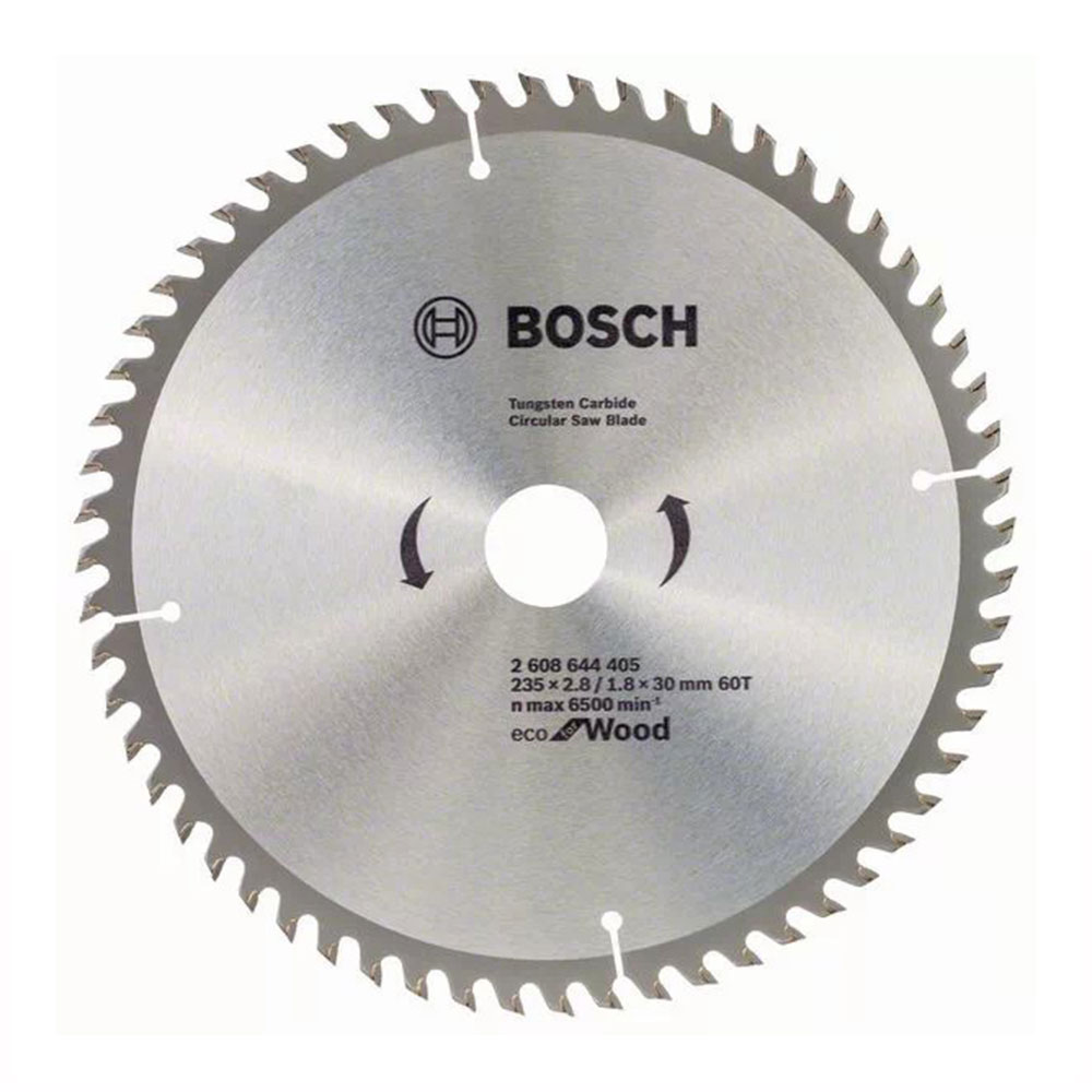 BOSCH Lame de scie circulaire 235x2.8/1.8x30 60T Eco for Wood -2608644405
