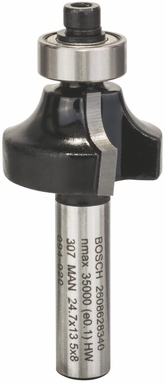 BOSCH  Fraises à arrondir - 8 mm, R1 6 mm, L 13,2 mm, G 53 mm - 2608628340