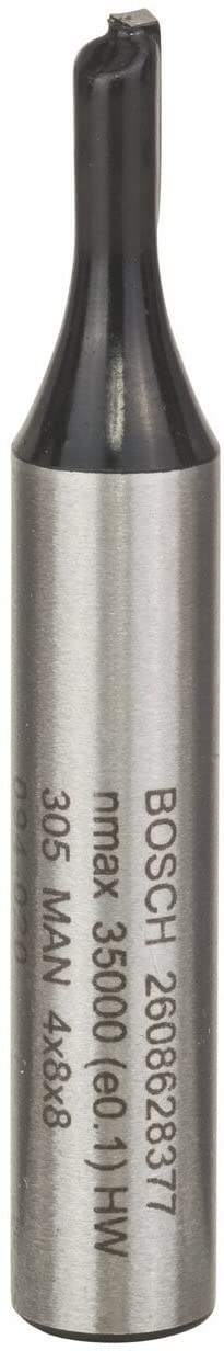 BOSCH  Fraises à rainurer droit - 8 mm, D1 4 mm, L 8 mm, G 51 mm - 2608628377