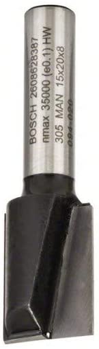 BOSCH  Fraises à rainurer droit - 8 mm, D1 15 mm, L 20 mm, G 51 mm - 2608628387