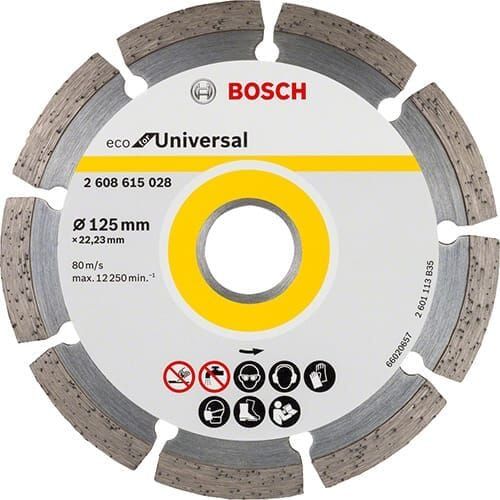 BOSCH Disque à tronçonner diamanté ECO for Universal 125mm x 22.25mm -2608615028