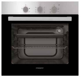 PROFF Four électrique encastrable 60cm en inox 3 Programmes Eco clean - 6202NERIM