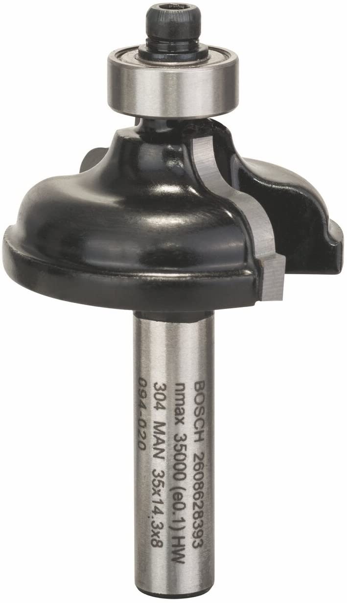BOSCH  Fraise à profiler A - 8 mm, R1 4,8 mm, B 11 mm, L 14,3 mm, G 57 mm - 2608628393