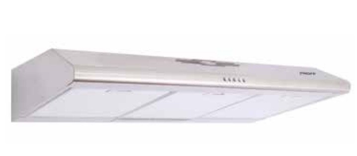 PROFF Hotte cuisine aspirante silver 90CM en inox 5501S-90