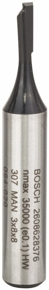 BOSCH  Fraises à rainurer droit - 8 mm, D1 3 mm, L 8 mm, G 51 mm - 2608628376