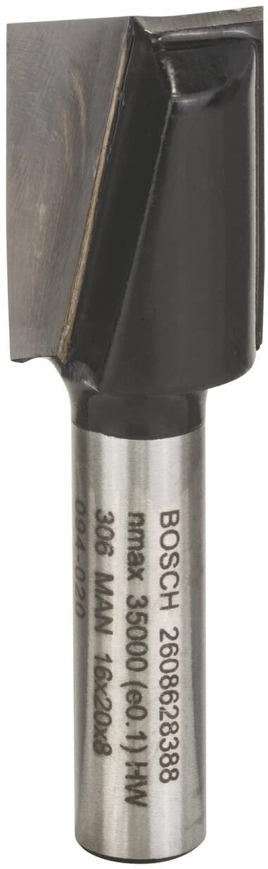 BOSCH  Fraises à rainurer droit - 8 mm, D1 16 mm, L 20 mm, G 51 mm - 2608628388