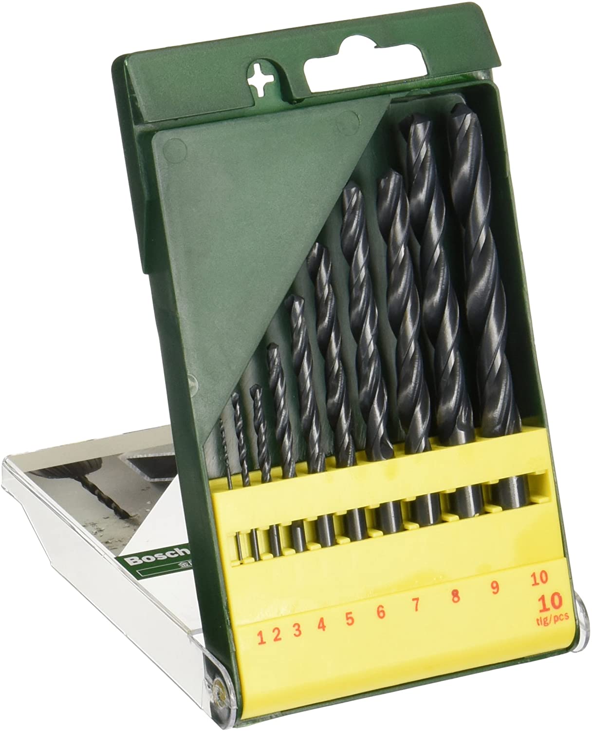 BOSCH Set de 10 forets à métaux HSS-R -2607019442