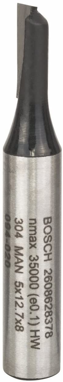 BOSCH  Fraises à rainurer droit - 8 mm, D1 5 mm, L 12,7 mm, G 51 mm - 2608628378