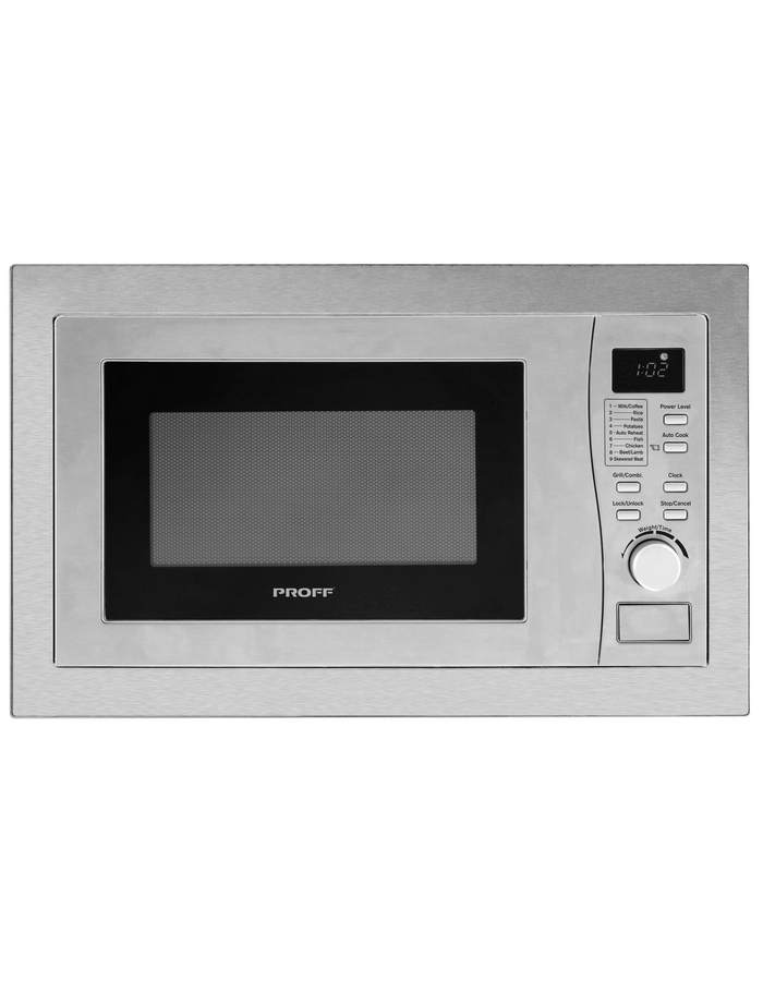 PROFF Micro-onde encastrable en inox 1000W 9 fonctions - MWO20XP