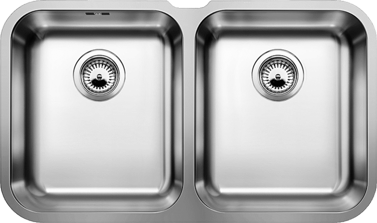 BLANCO EVIER SOUS PLAN SUPRA340/340-U INOX SATINE 519716