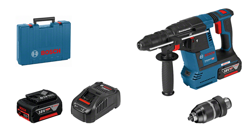 BOSCH Perforateur GBH18V-26 F (2x6,0Ah,Case)  -0611910003