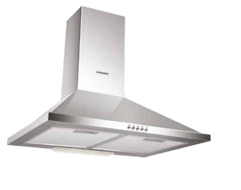 PROFF Hotte cuisine cheminée 90cm en inox - H8962