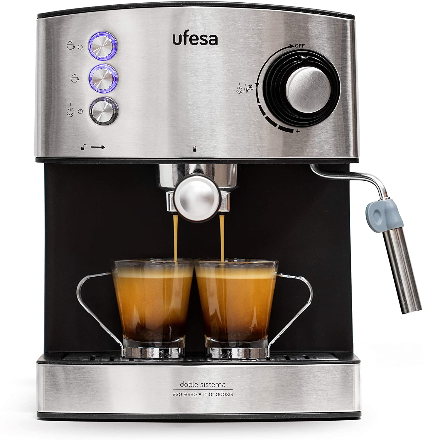 UFESA CAFETIERE EXPRESSO INOX 20 BAR - CE7240