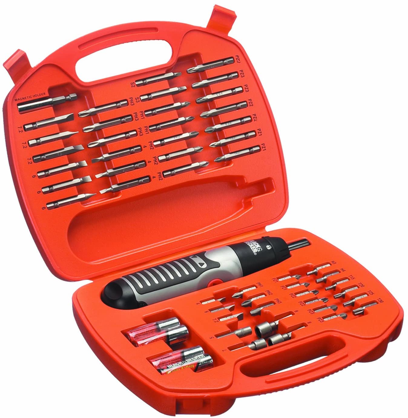 BLACK+DECKER COFFRET TOURNEVIS ÉLECTRIQUE + 54PCS  - A7071-XJ