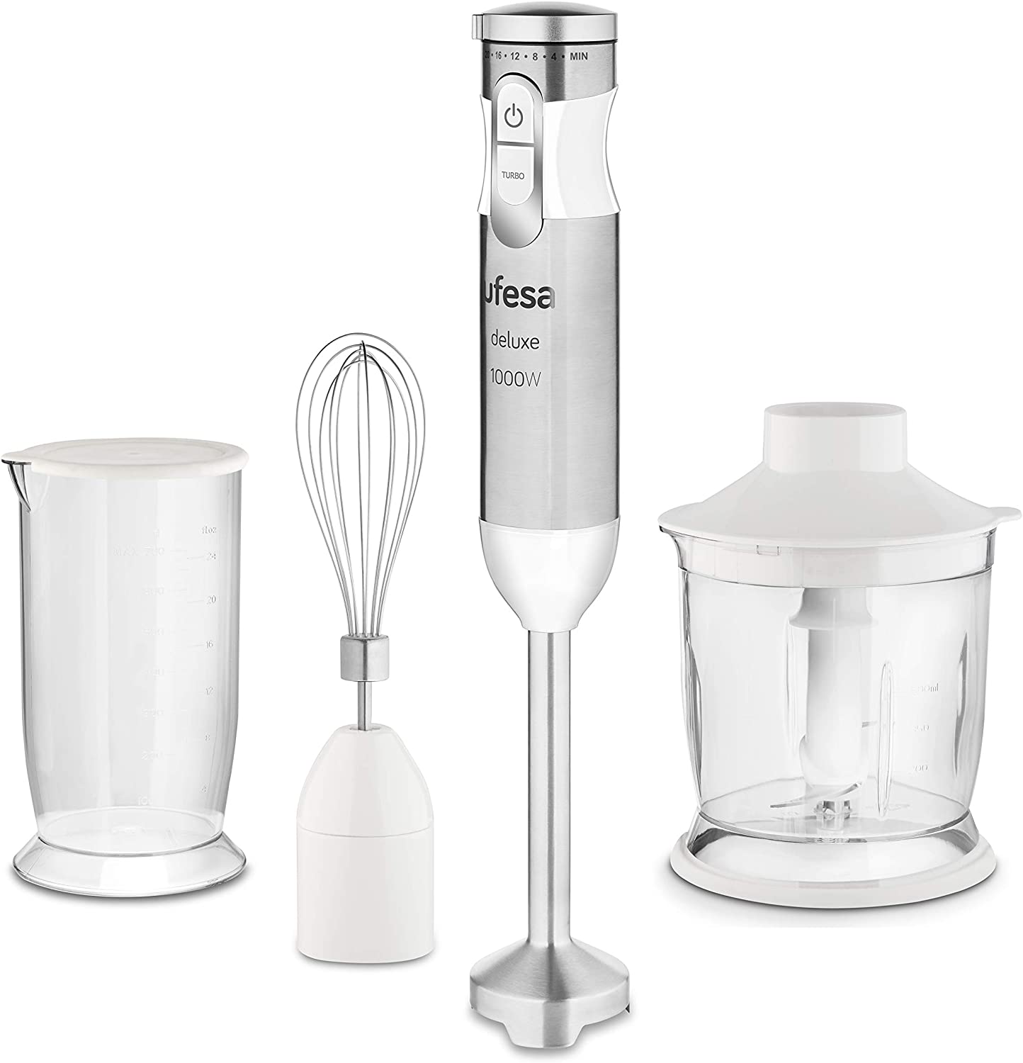 UFESA SET MIXEUR INOX 1000 W AVEC ACCESOIRES  - BP4572 DELUX