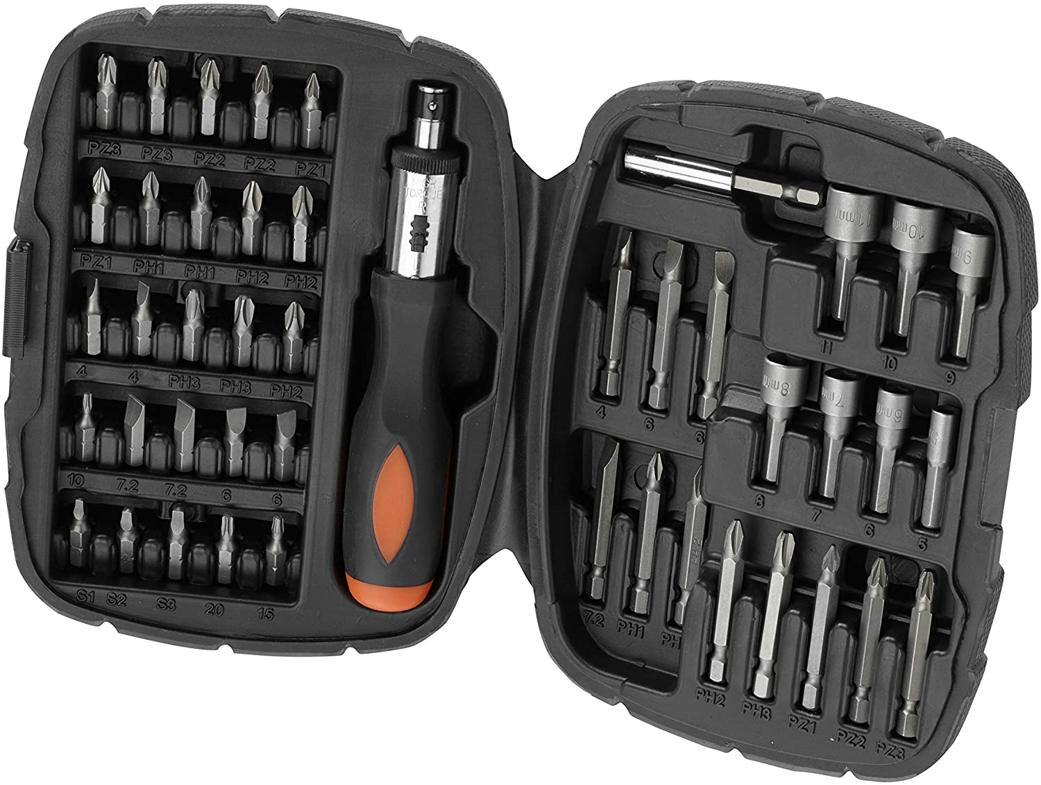 BLACK+DECKER COFFRET TOURNEVIS À CLIQUET 45PCS  - A7039-XJ