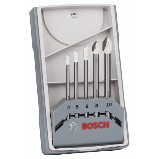 BOSCH Set de 5 Forets à carrelage CYL-9 ; 4, 5, 6, 8, 10 mm - 2608587169