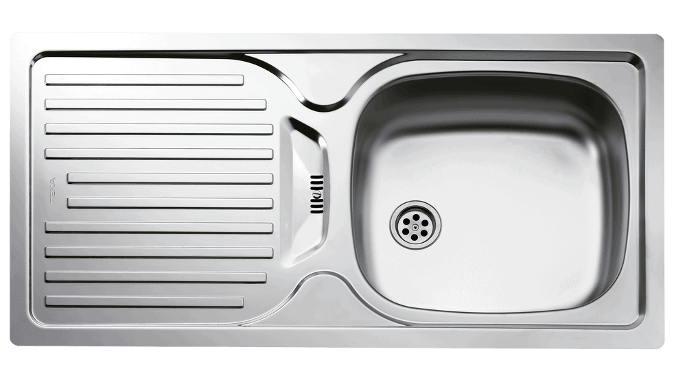 TEKA Évier encastrable en Inox à un Bac et un Egouttoir Infant 1C 1E - 40109700