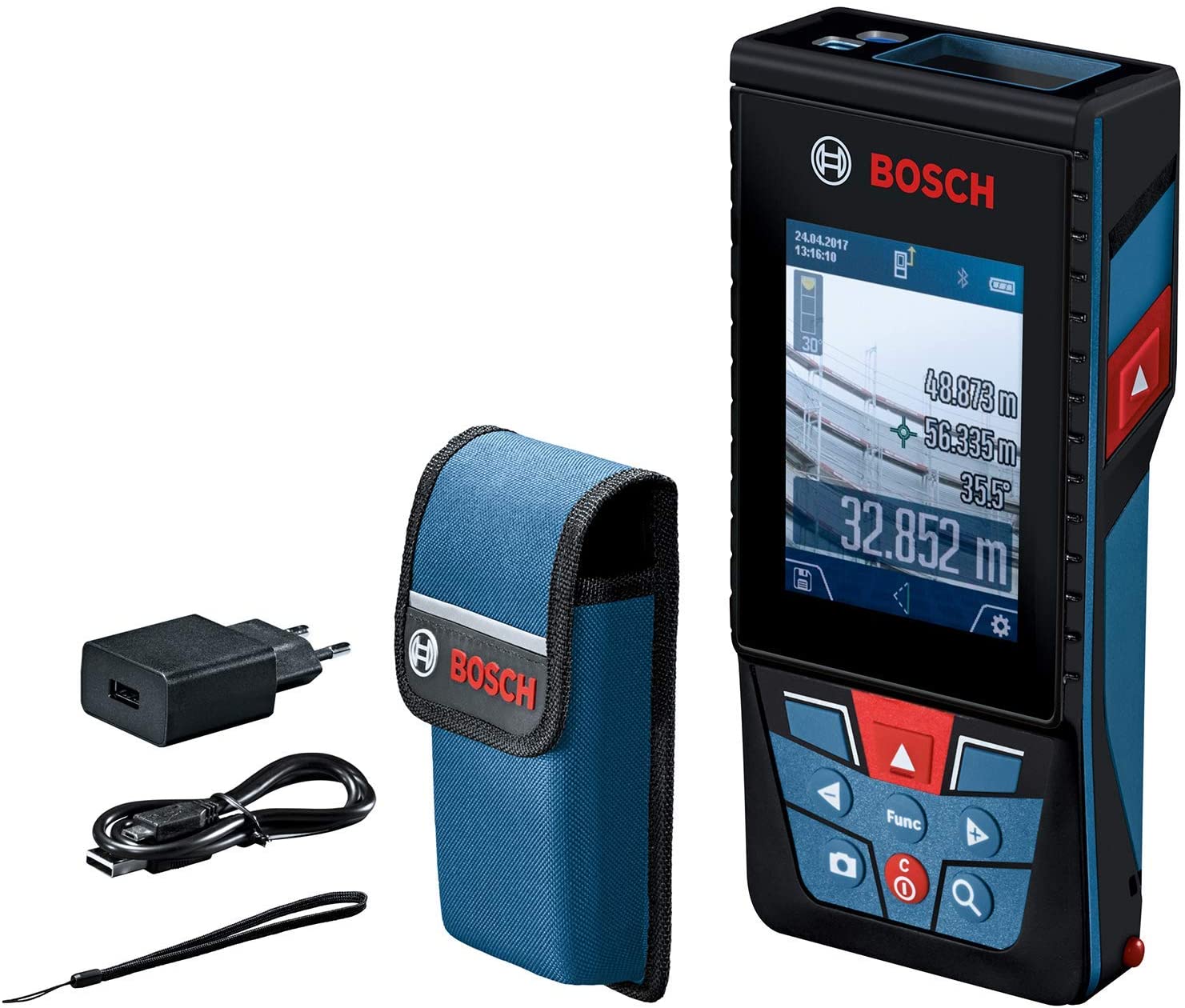BOSCH 0601072C00 Télémètre laser GLM 50 C Professional avec kit d' accessoires