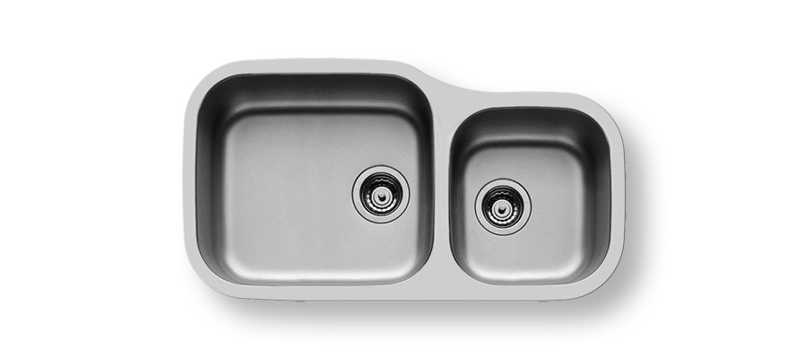 PYRAMIS Evier de cuisine sous plan Dione (84X46) 2B LH UM - 109400030
