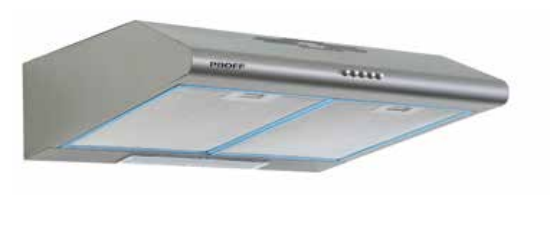 PROFF Hotte cuisine aspirante silver 60CM en inox - H5501S