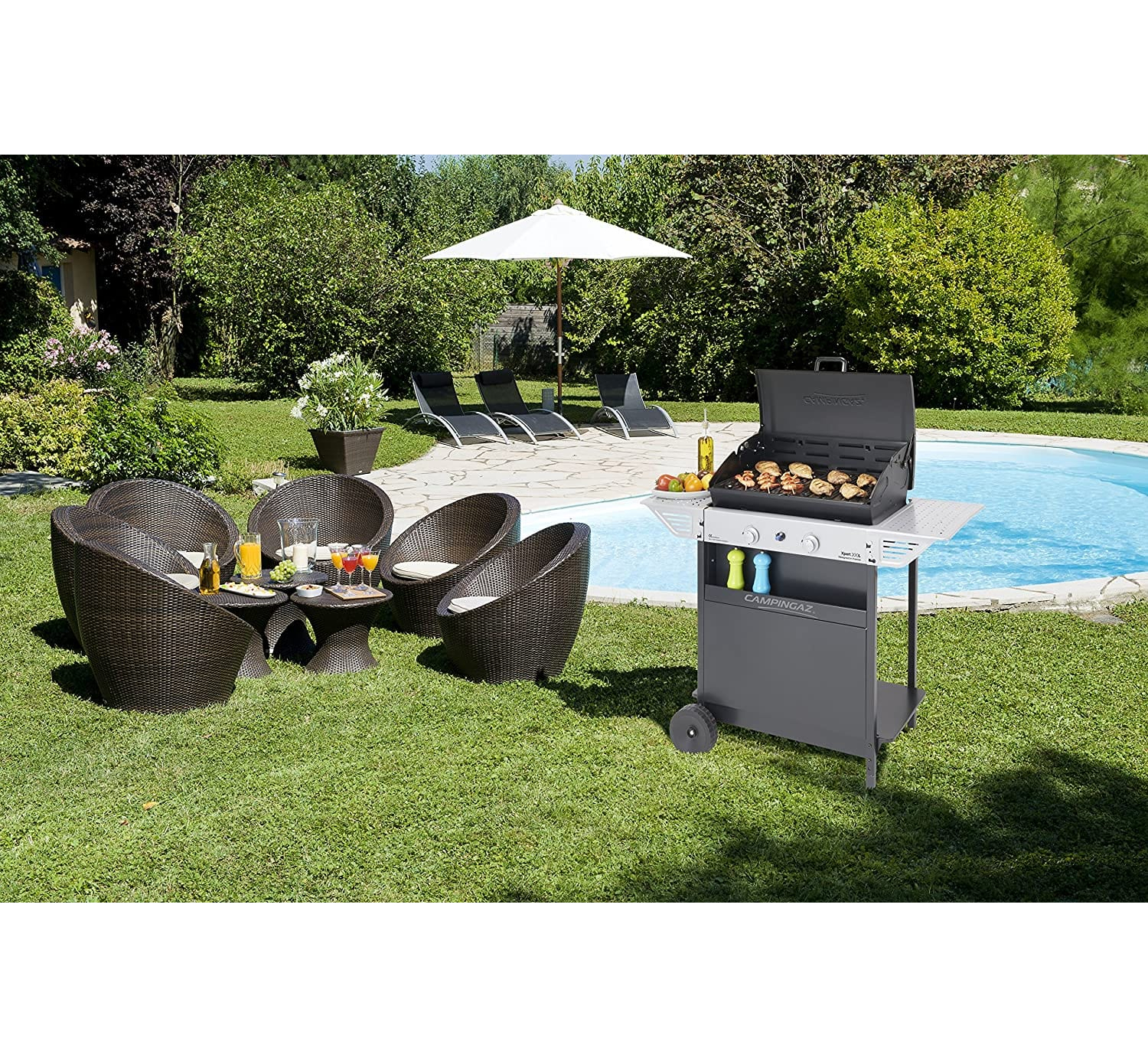 Tapis de protection terrasse pour barbecue Barbecook