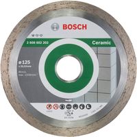 BOSCH  Disque à tronçonner diamanté Standard for Ceramic - 125 x 22,23 x 1,6 x 7 mm - 2608602202