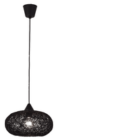 BRILLANT SUSPENSION IVONA E27-NOIR DIAMETRE 30CM   REF: INHK15079S06