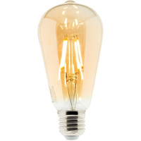 AMPOULE VINTAGE FILAMENT LED AMBRÉE ST64 4W E27 400LM 2500K