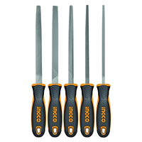 INGCO SET DE 5 LIMES EN ACIER 200MM - HKTFS0508