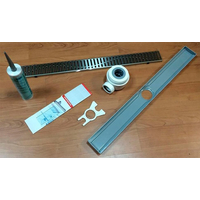 ACO Cuve Showerdrain plastique ABS L685 + Grille Wave Inox S/V DN40 - 405724